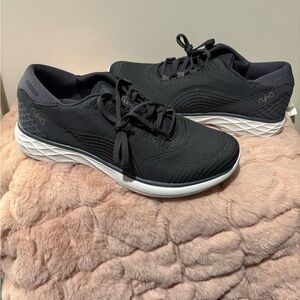 Ryka Navy and White Knit Sneakers